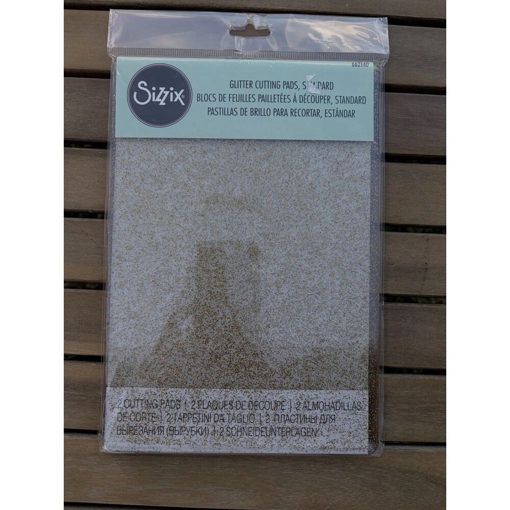 Sizzix Gold Glitter Cutting Pads Standard 2 Pads